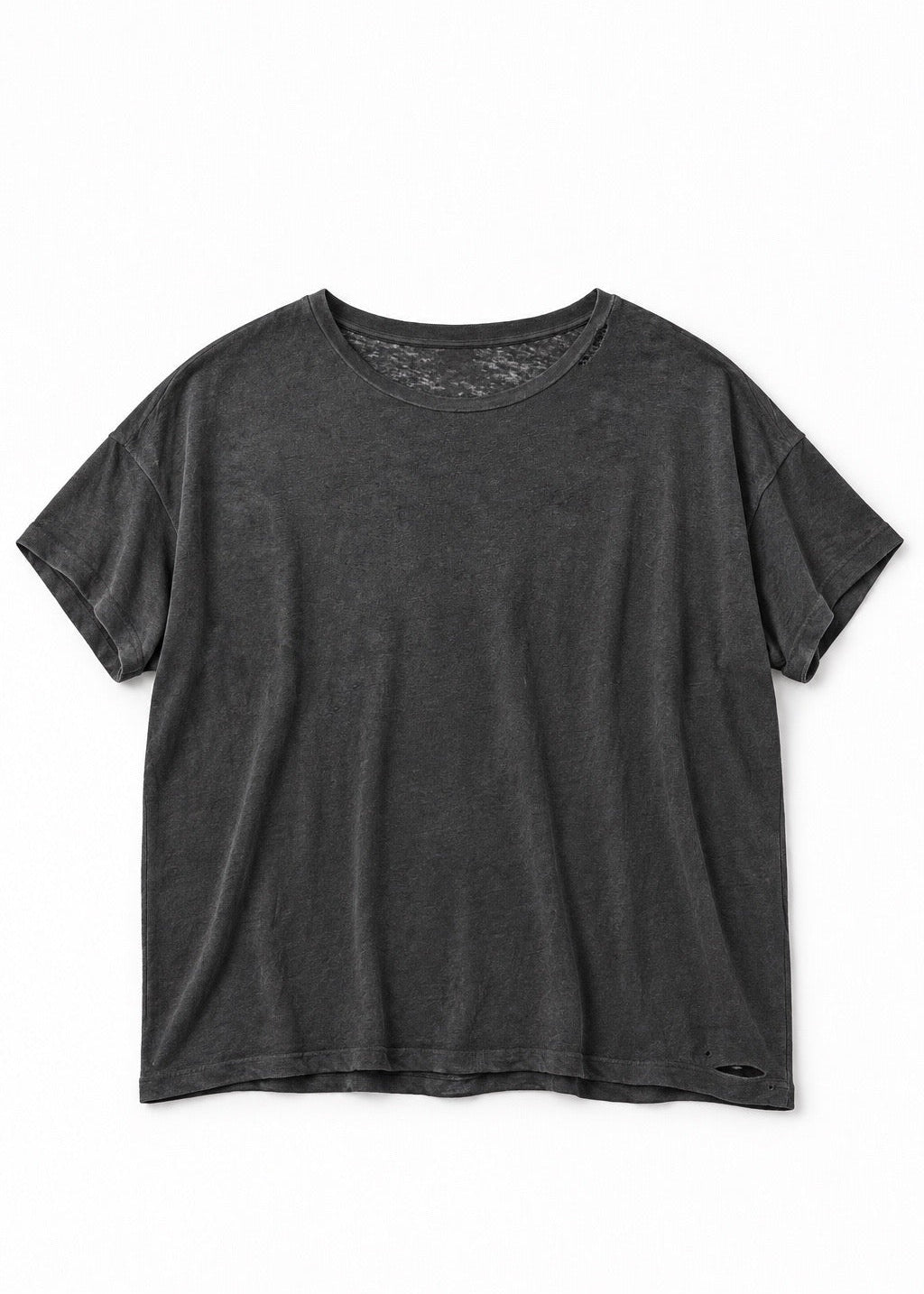 Linen Box Tee (Vintage Black)