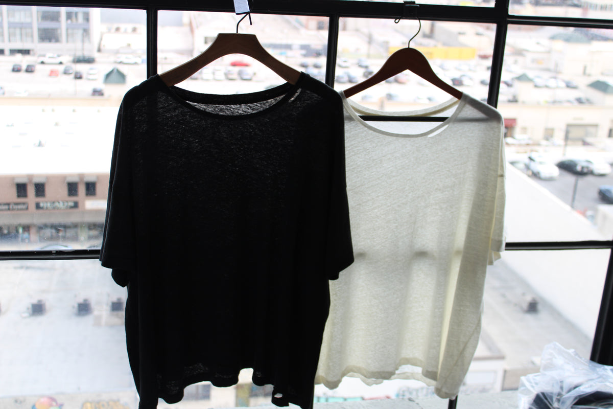 2 Pack - Linen Box Tees