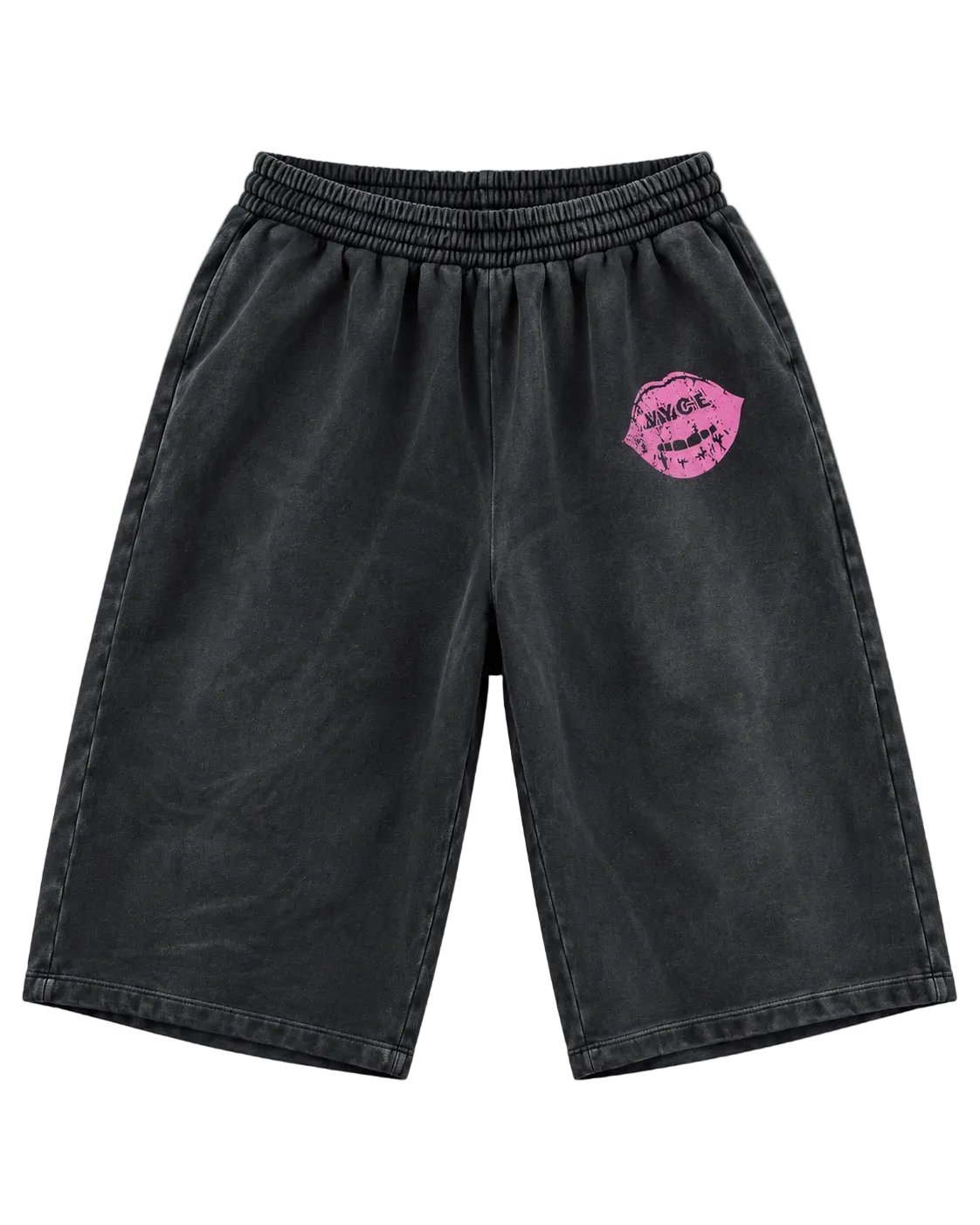 Black Lips Capri Shorts