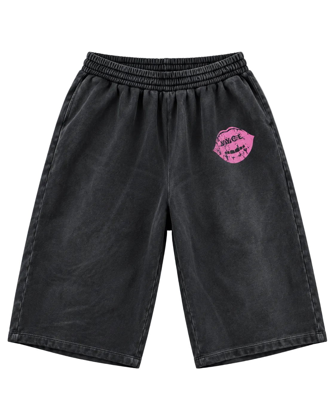 Black Lips Capri Shorts