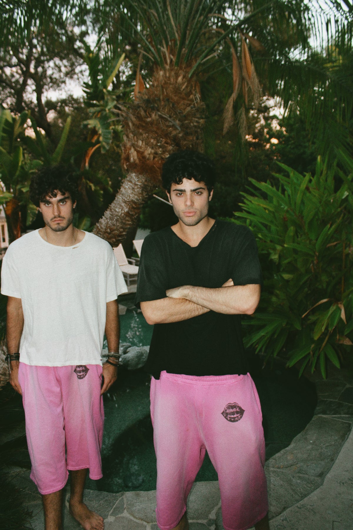 Pink Lips Capri Shorts