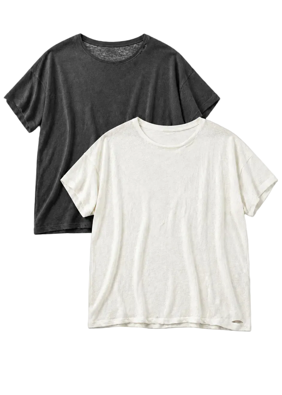 2 Pack - Linen Box Tees