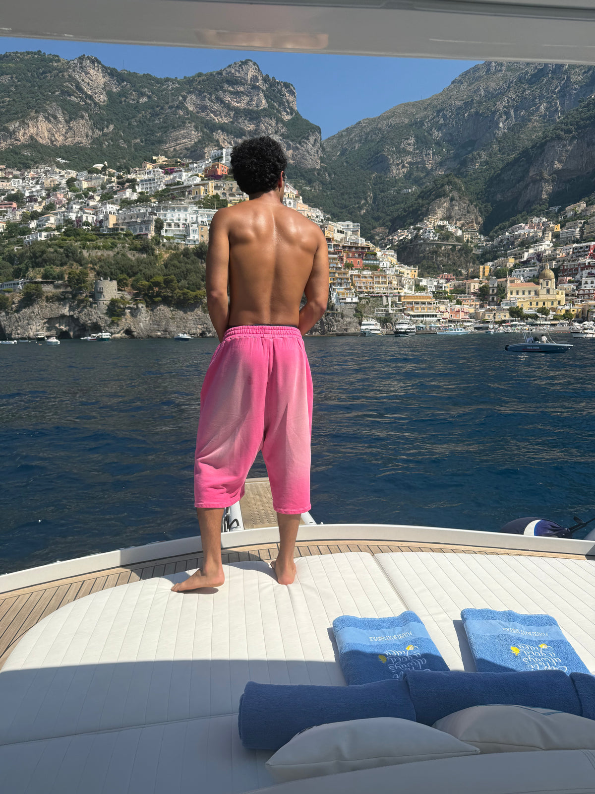 Pink Lips Capri Shorts
